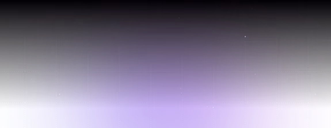 Abstract digital background with a gradient from deep purple to blue and small white stars scattered across a dark grid pattern.