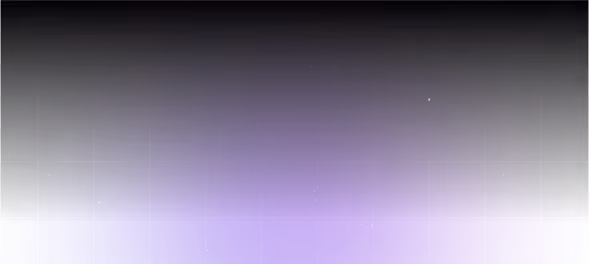 Purple and black gradient background with faint white grid lines and small white stars scattered.