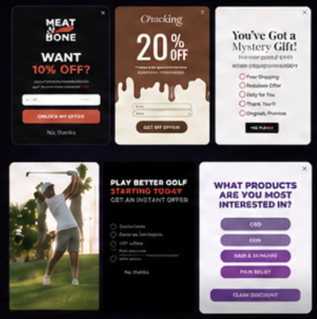 Popup ideas examples