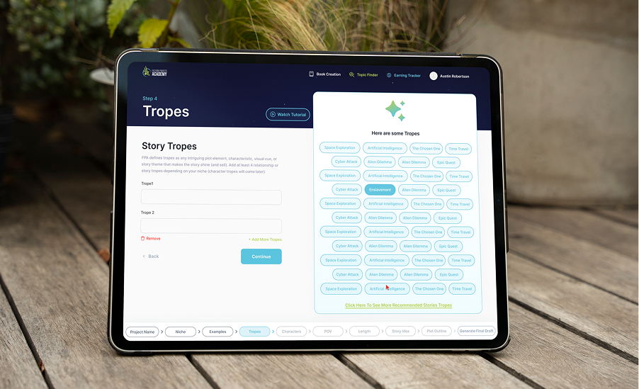 Fiction Profits Academy Book Creation