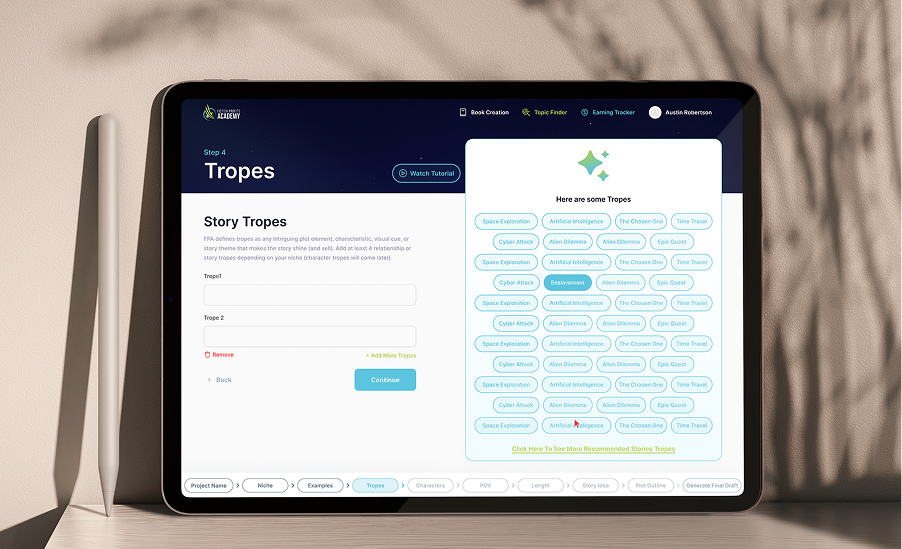 Fiction Profits Academy Book Creation