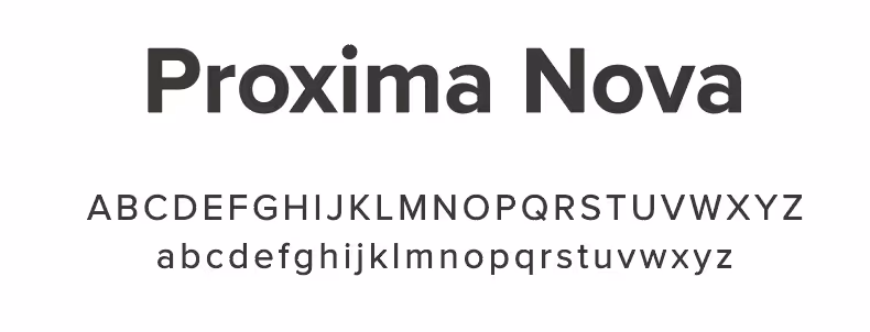 Proxima nova alphabet