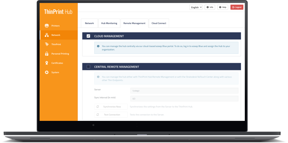 Connect your ThinPrint Hubs to the cloud