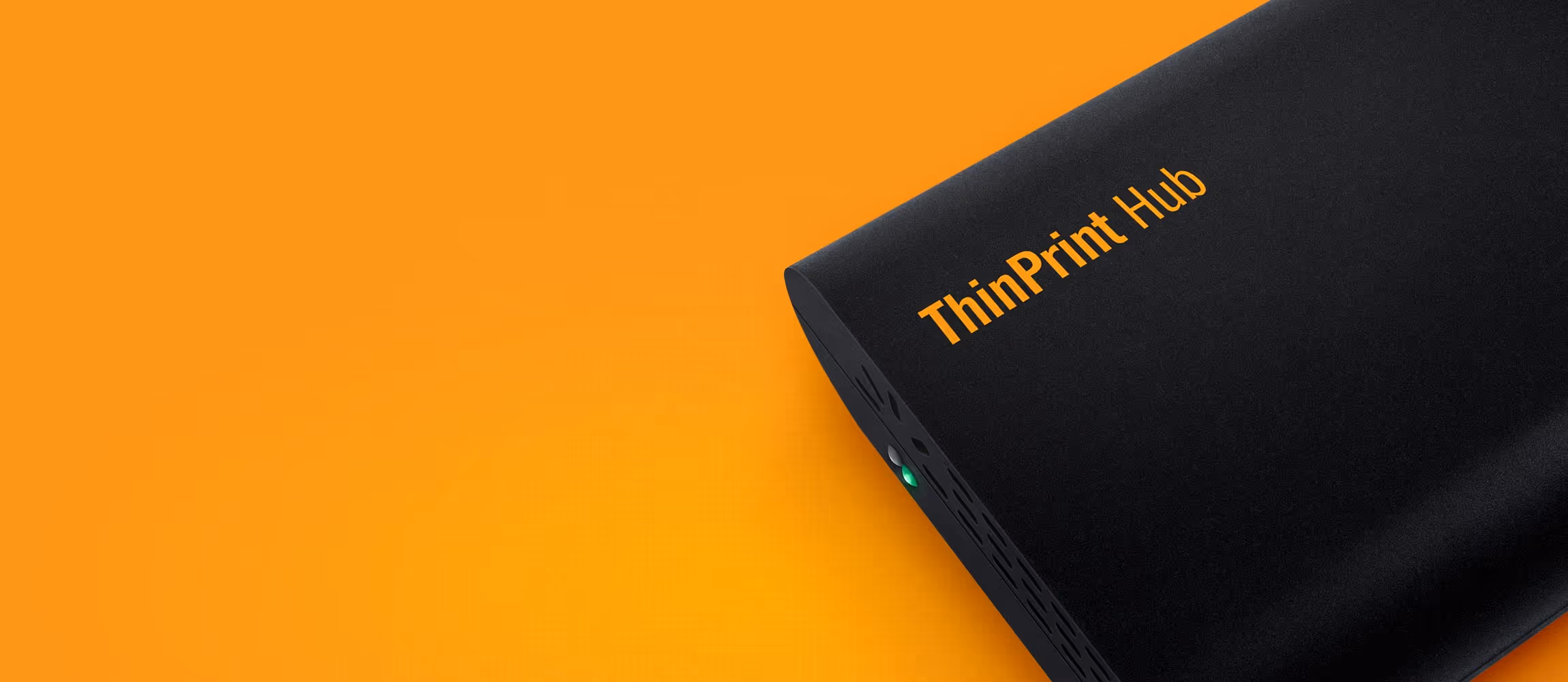 A black and yellow thinprint device.