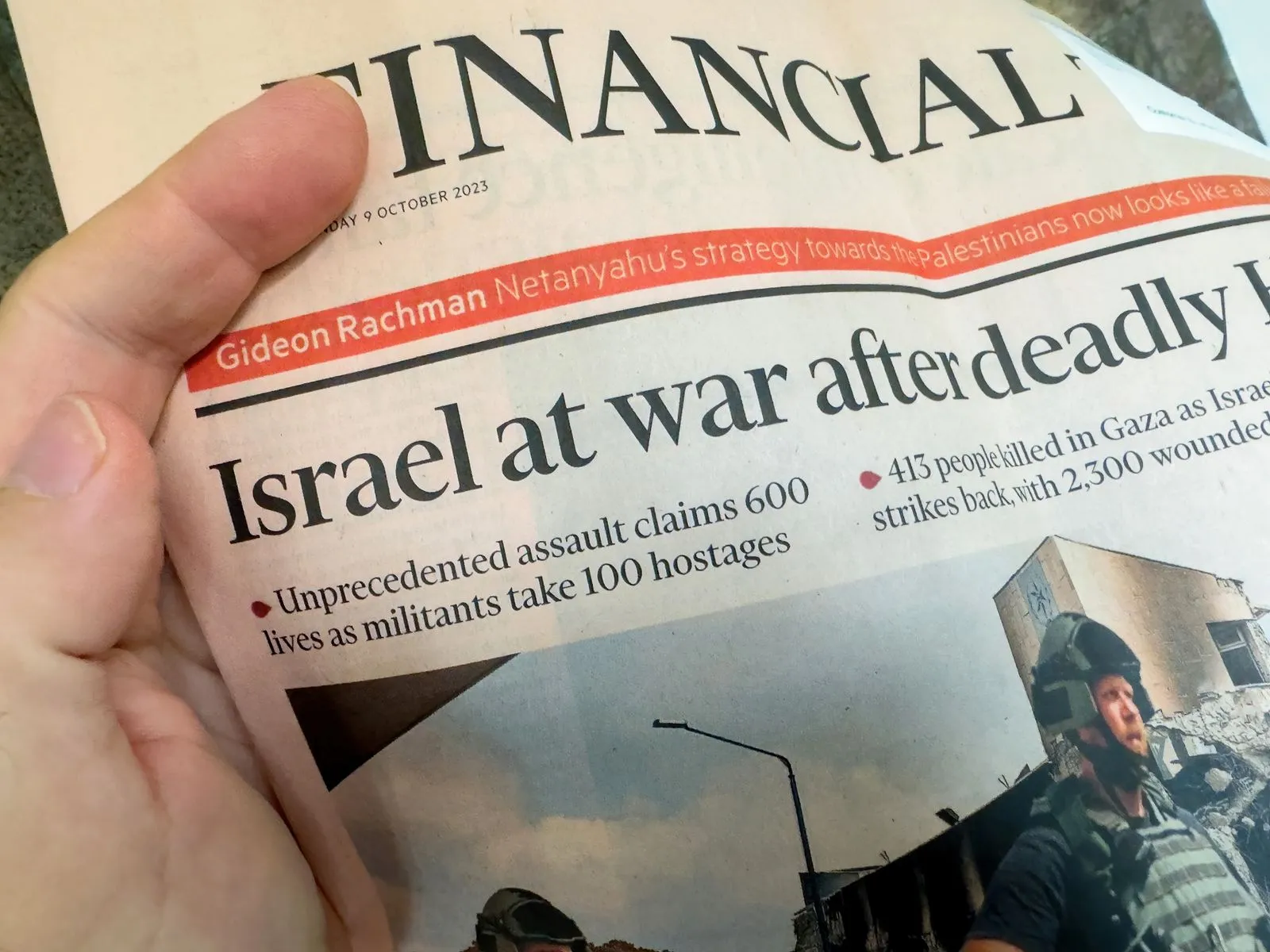 Israel at War and price of gold