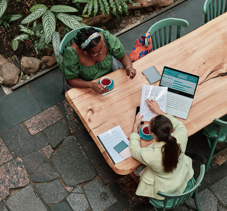 Session de travail et collaboration en pleine nature à Seignosse
