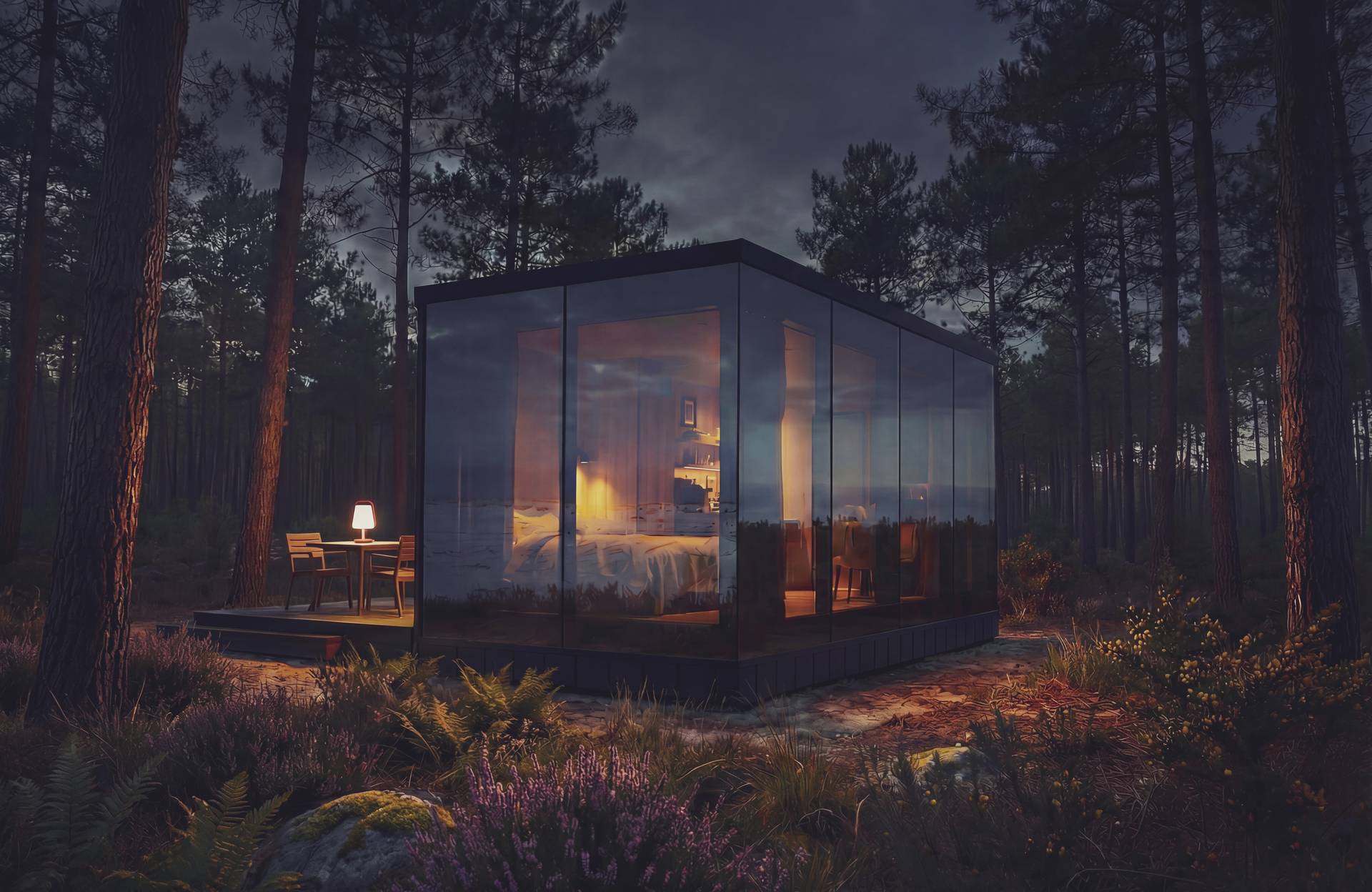 Alojamiento Miroir Ööd con terraza para una inmersión en el paisaje