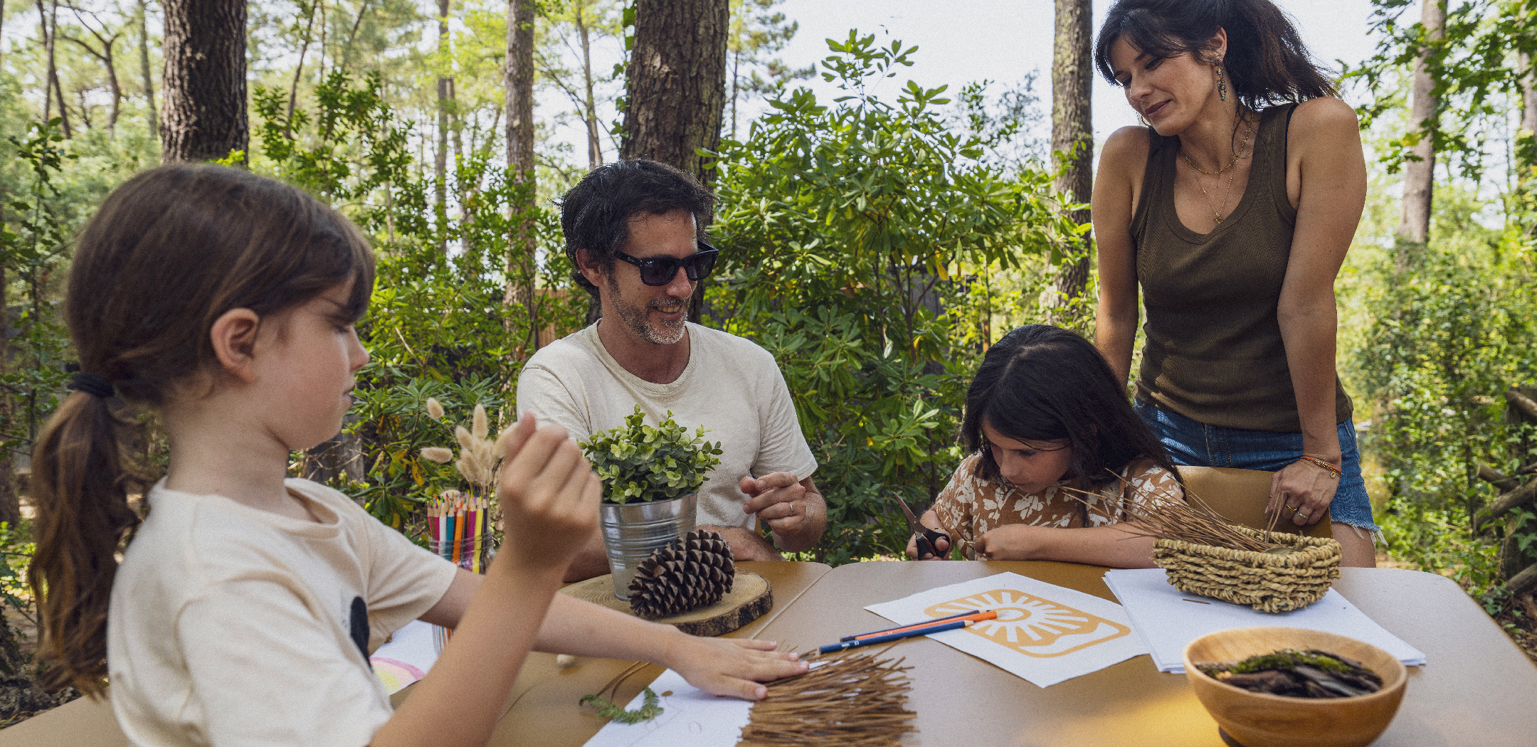 Parent-child workshop at Bonjour Sauvage Seignosse