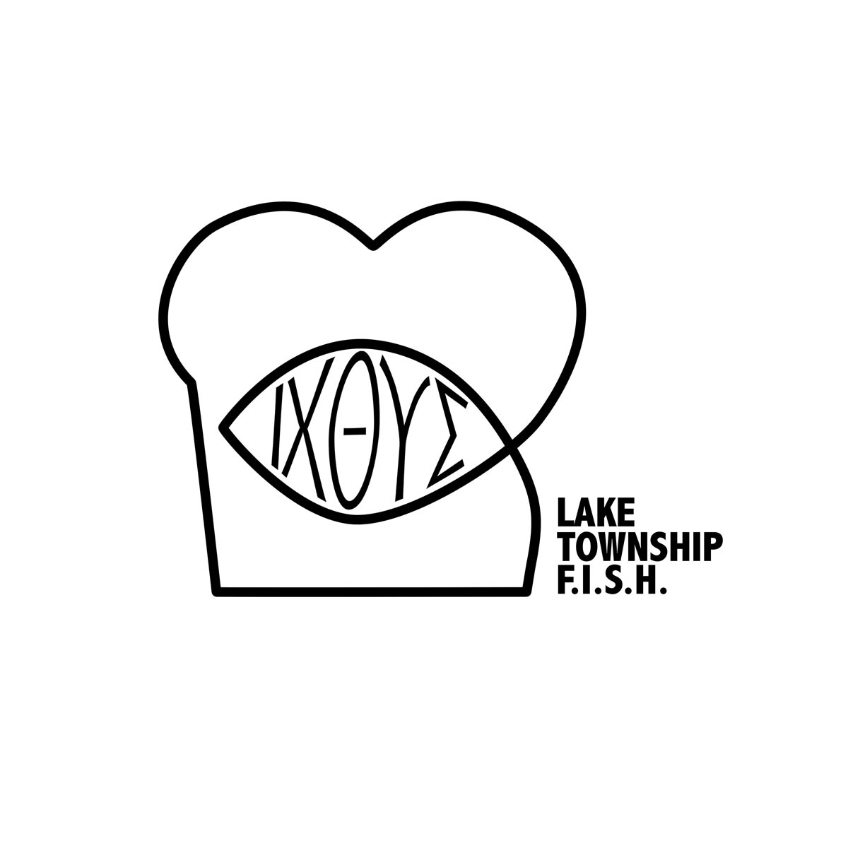 Lake Township FISH logo, outreach partner of Evermore Community Church in Hartville, Ohio, providing food and assistance to families in need.