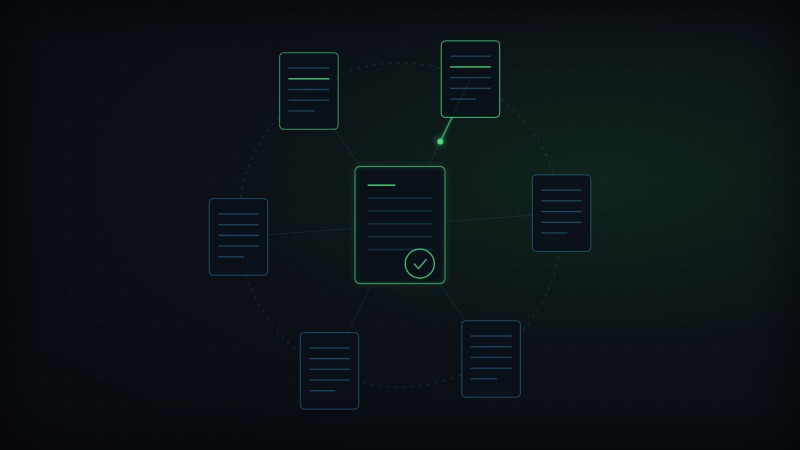 Legal documents connecting to a signed agreement for legal tech sales