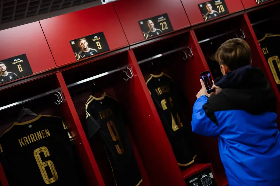 The real locker room.