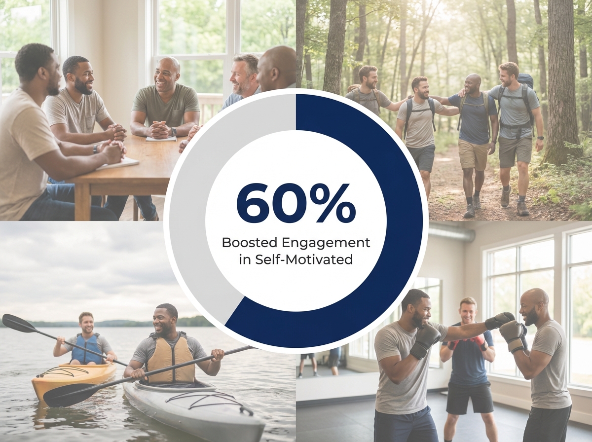 Infographic showing Sustained Engagement Increase for Intrinsically Motivated Individuals: 60%