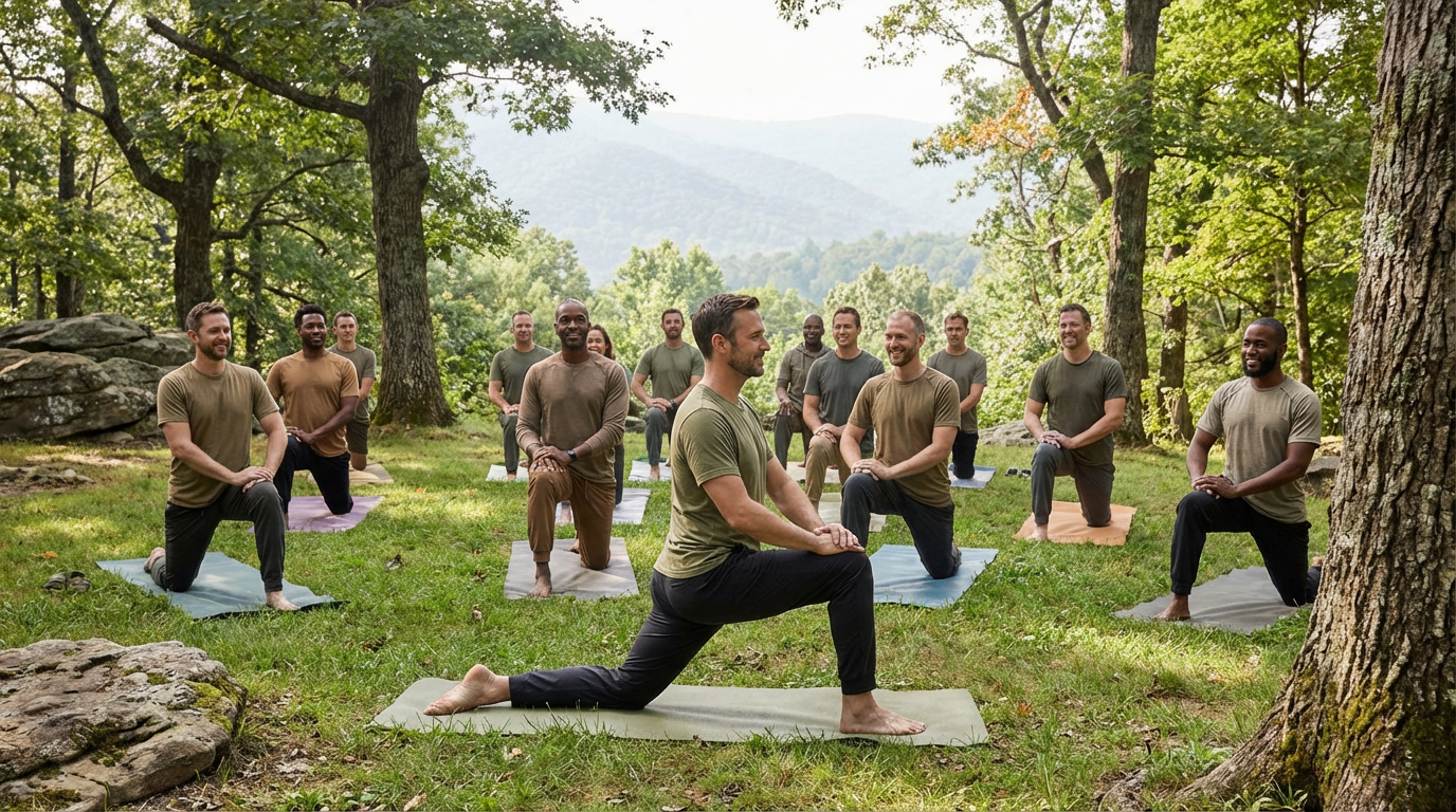 Illustration representing 1. Hip Flexor Stretch for Nervous System Reset