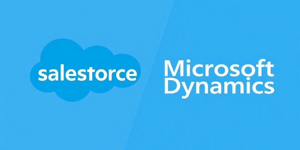 Salesforce and Dynamics logos side-by-side.
