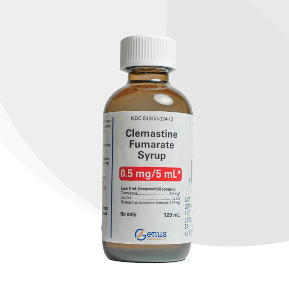 Clemastine Fumarate Syrup product packaging