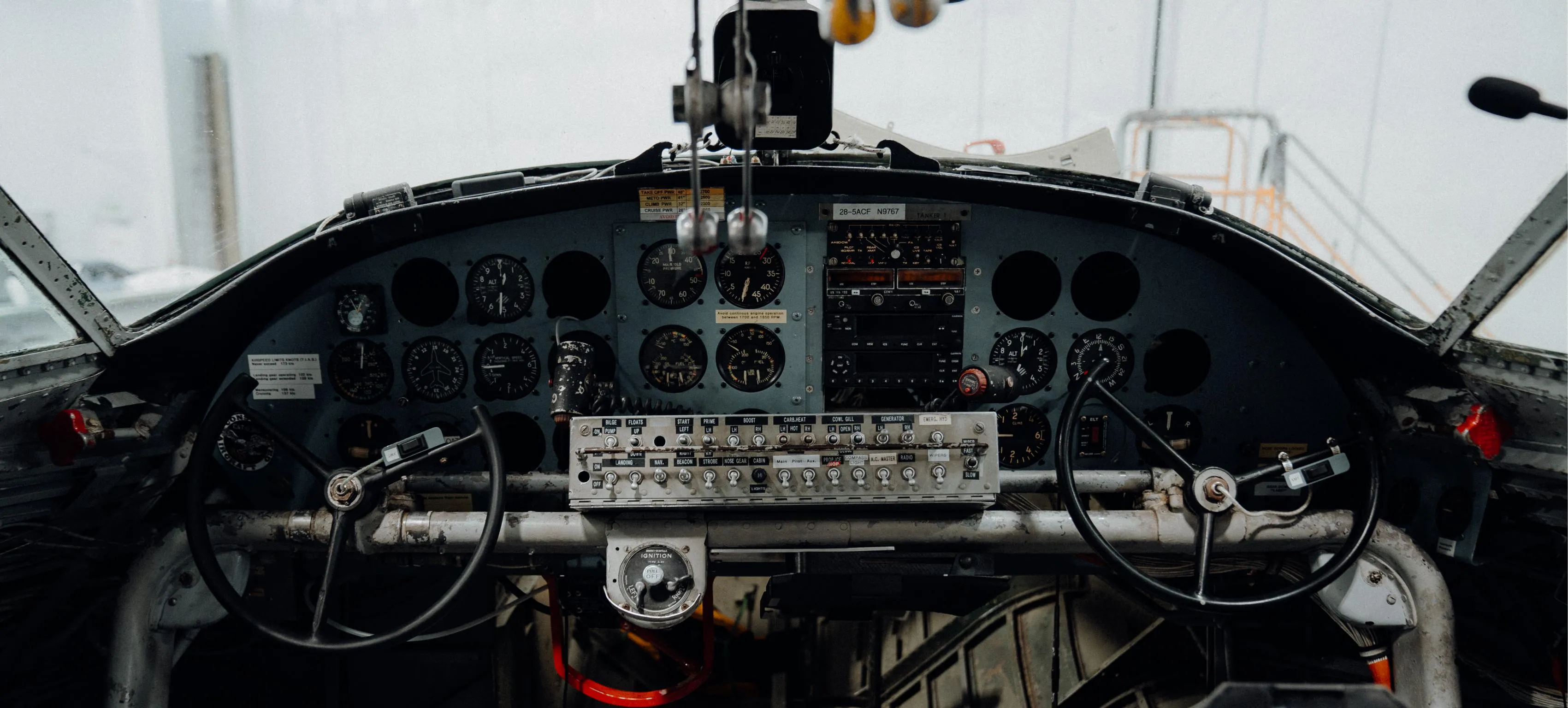 The cokcpit of Soaring by the Sea's 1943 PBY-5A Catalina