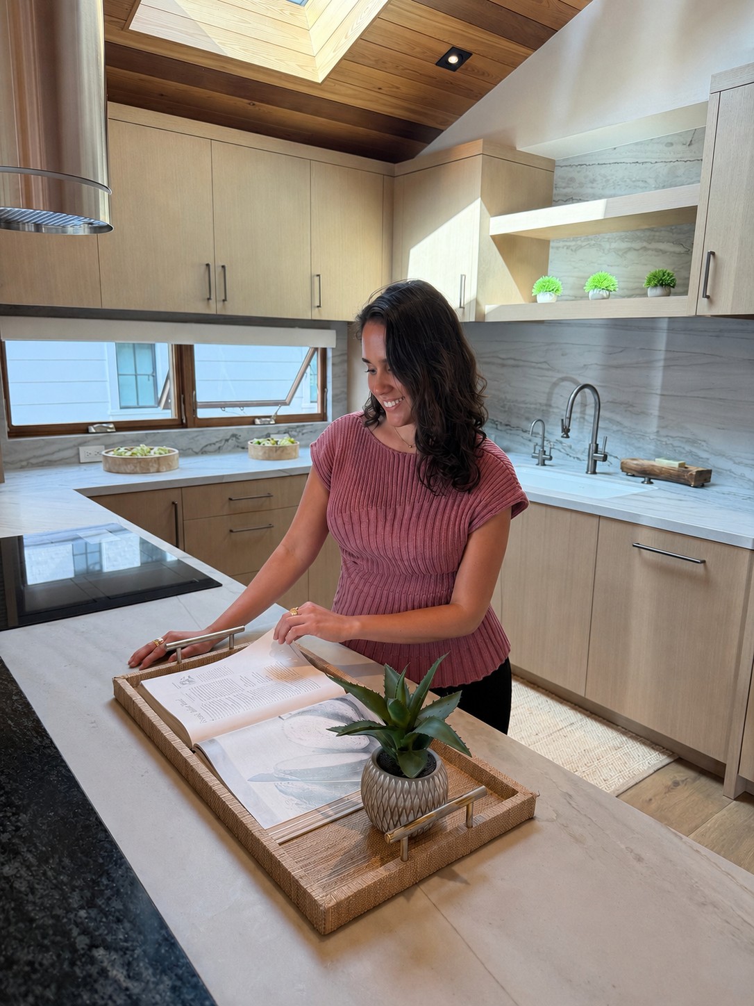 Julia Correia in the Brisa kitchen during the Carmel Heritage Society House Tour
