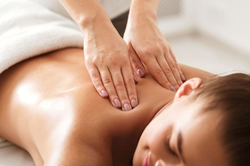 Relaxing Swedish massage therapy with gentle strokes for stress relief and circulation improvement.