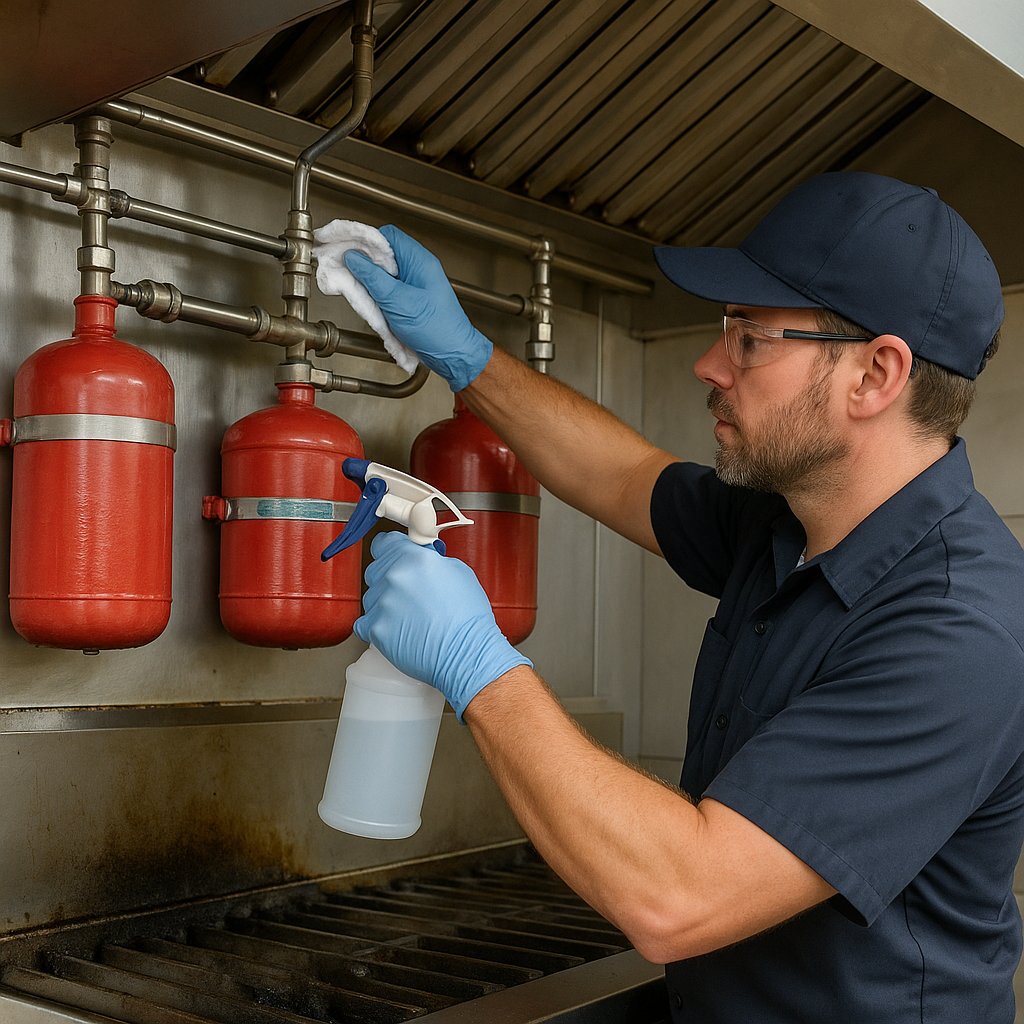 Fire suppression maintenance