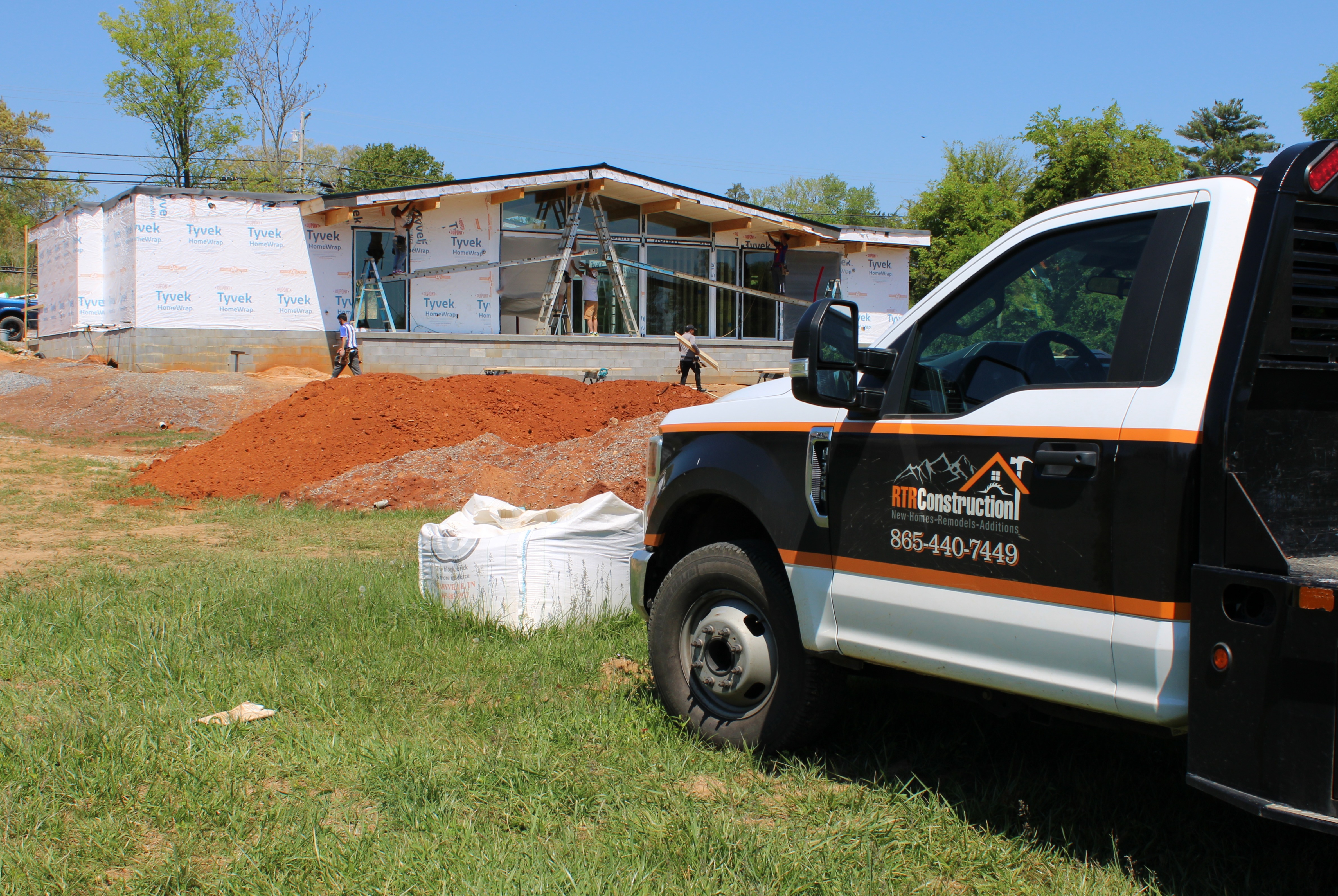 RTR Construction Work truck on a job site