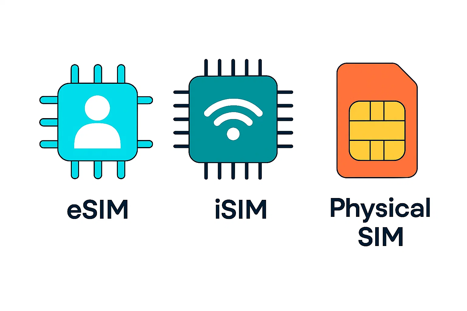 eSIM vs. iSIM vs. Physical SIM What’s the Difference