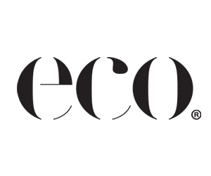 ECO logo in bold, stylized black letters with registered trademark symbol