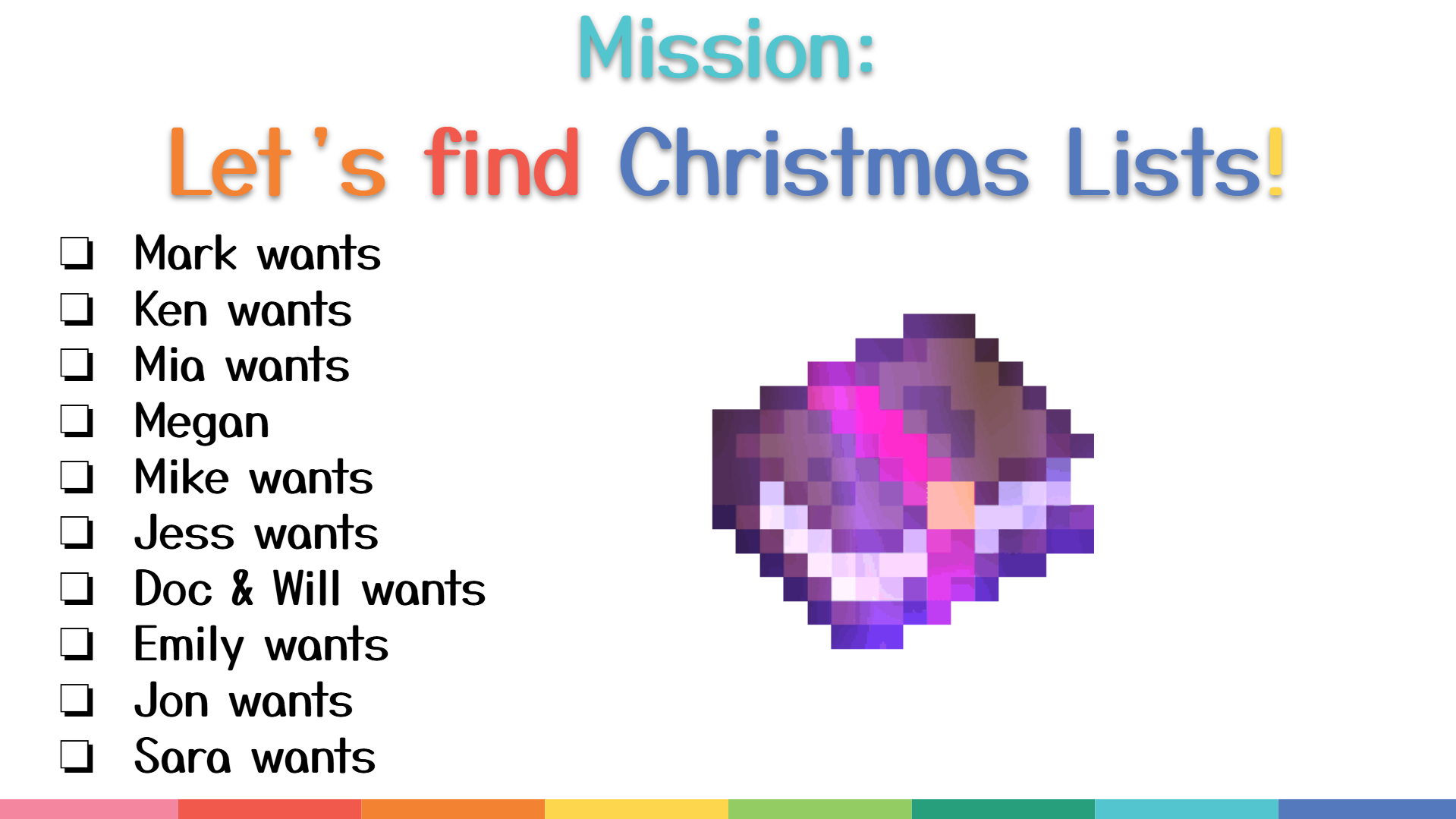 christmas missions