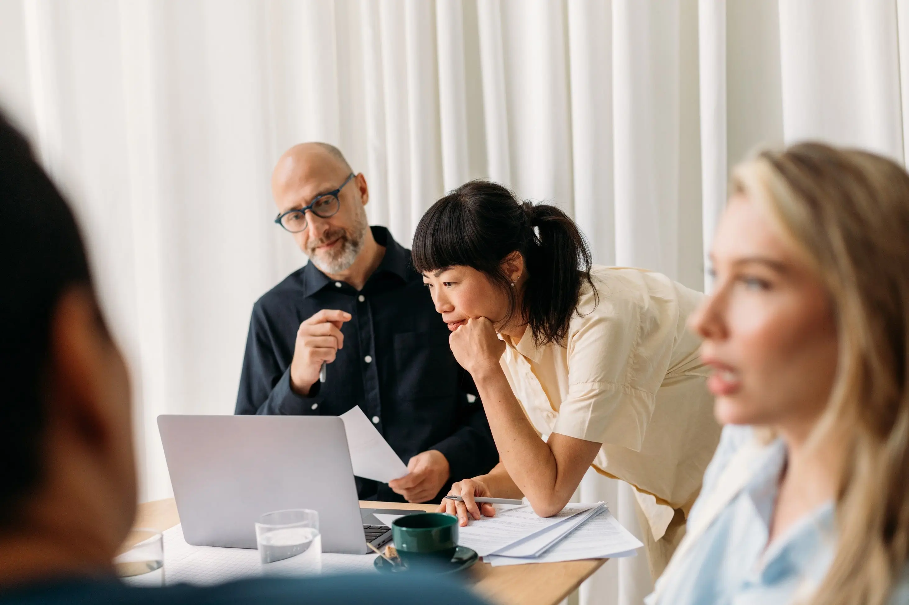 People working in the office