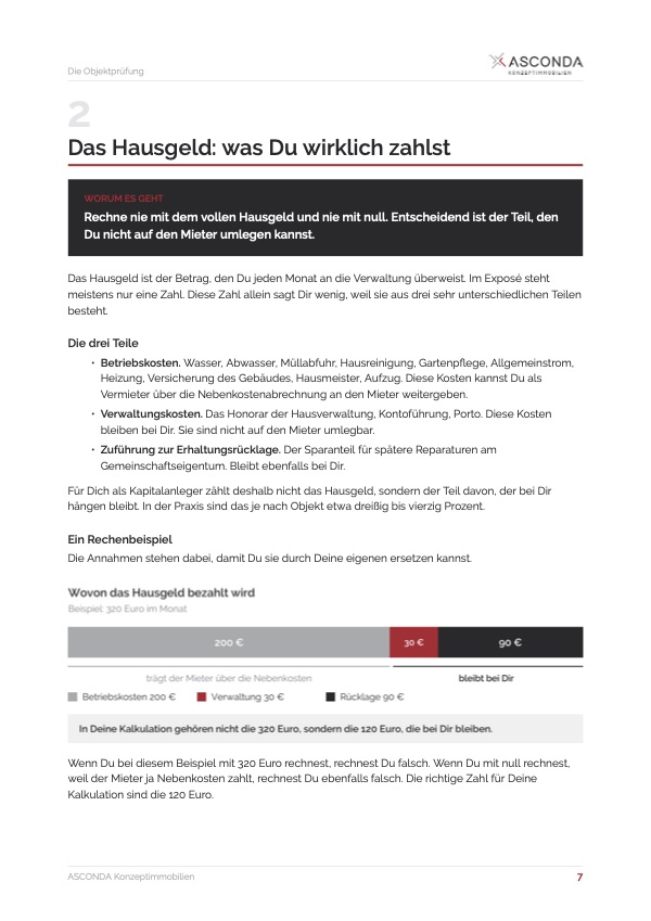 Seite aus Leitfaden zur Objektprüfung