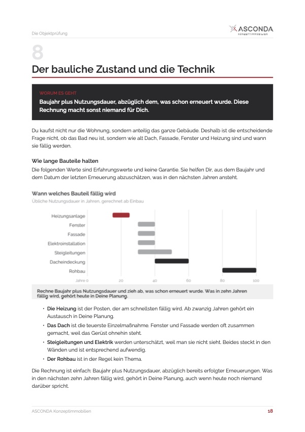 Seite aus Leitfaden zur Objektprüfung