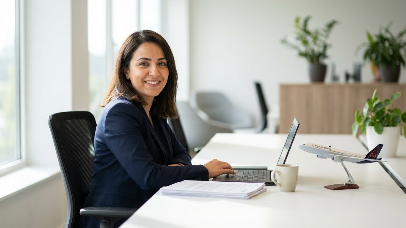 Inhouse recruiter in het Recrewtment kantoor in Strombeek. 