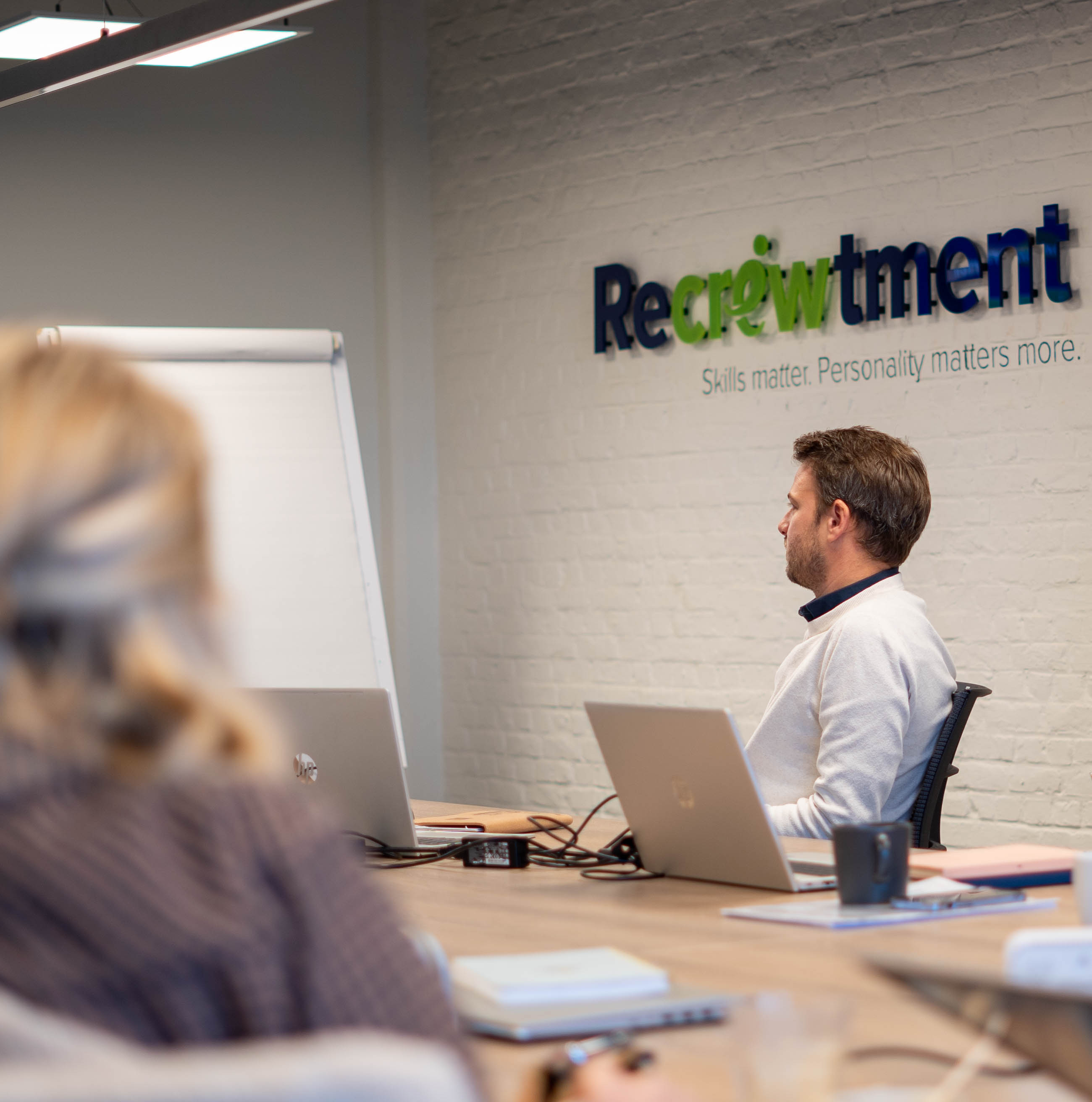 recruiter in een meeting op ons kantoor in Antwerpen