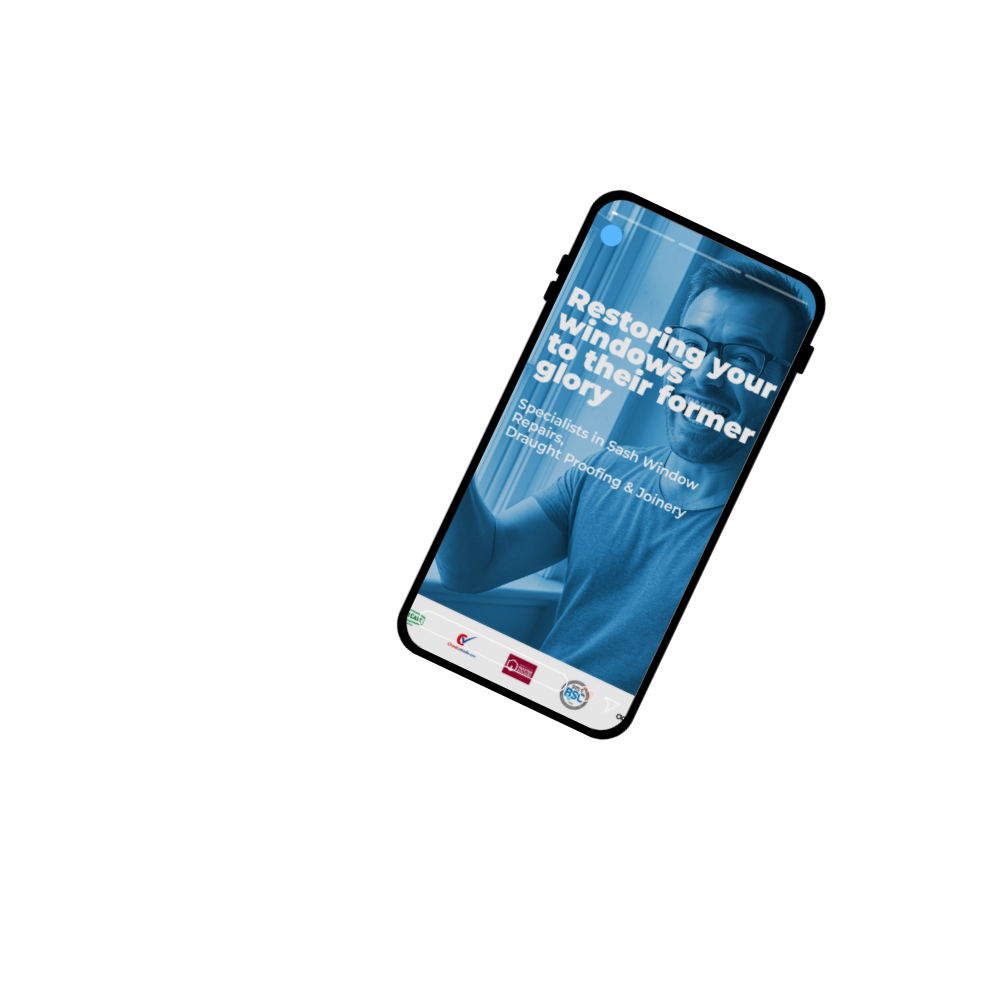 A phone showing a website development page 4