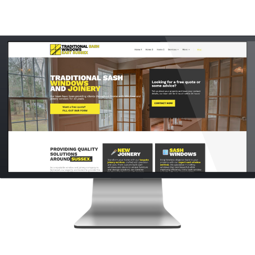 A monitor with a Yellow and Grey