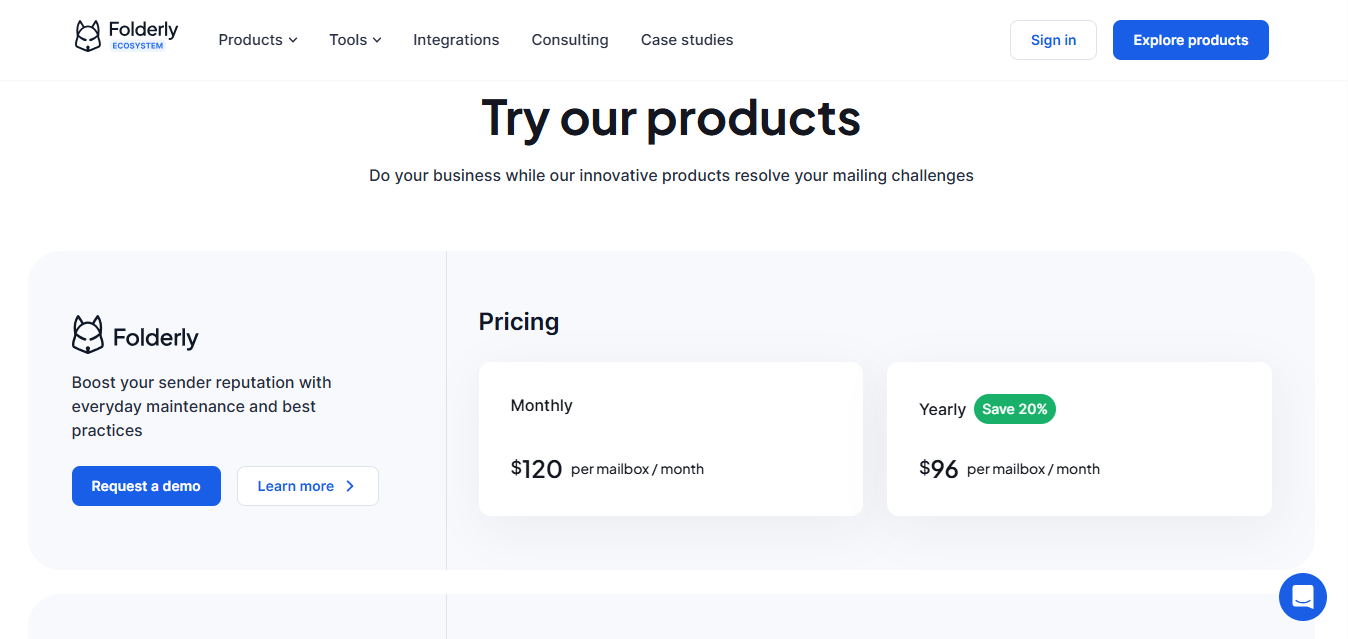 Folderly pricing
