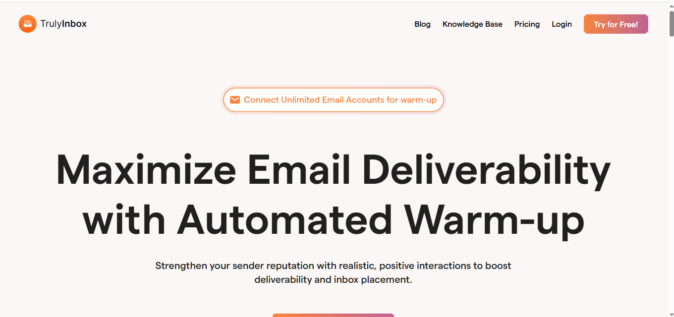 TrulyInbox home page