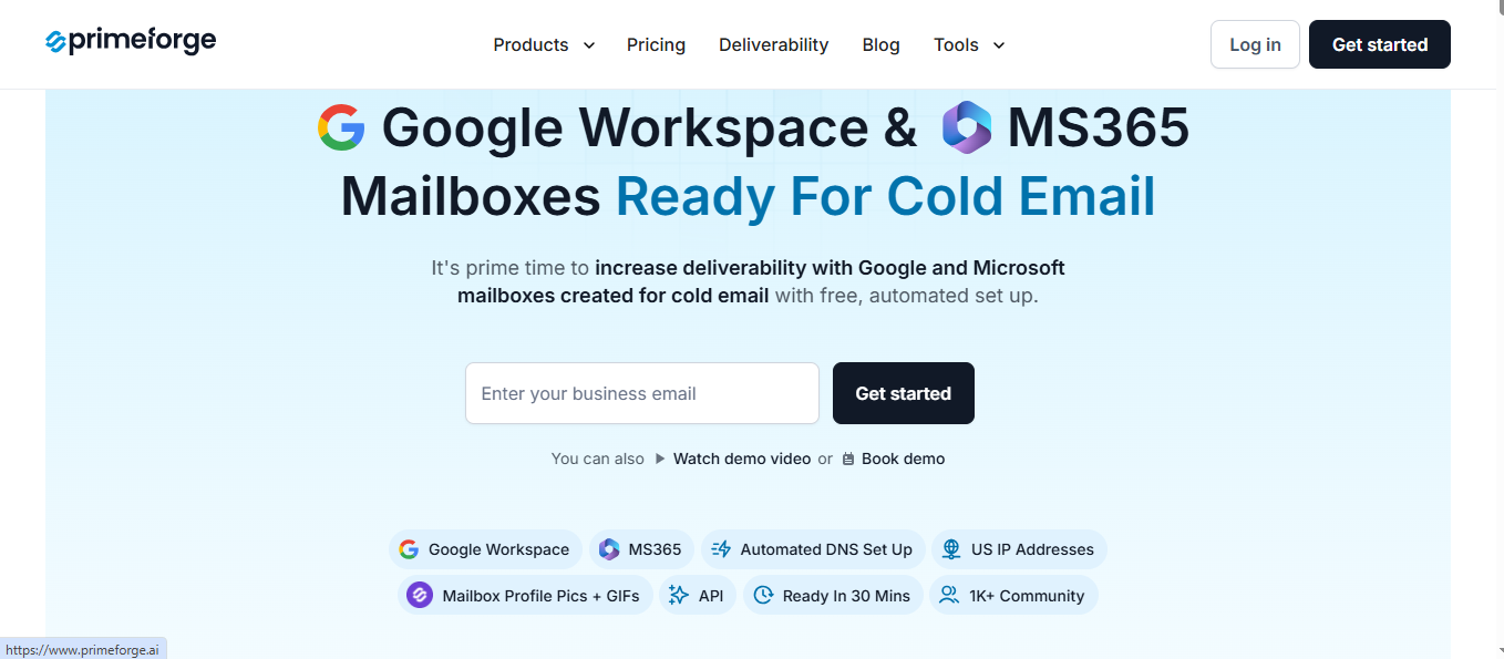 Primeforge- Best Hypertide alternative for Ready Google Workspace and MS 365 mailboxes