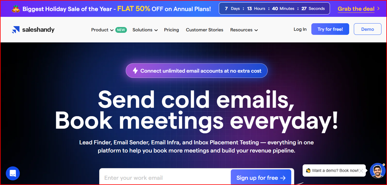 Saleshandy - Lead generation and Email automation tool