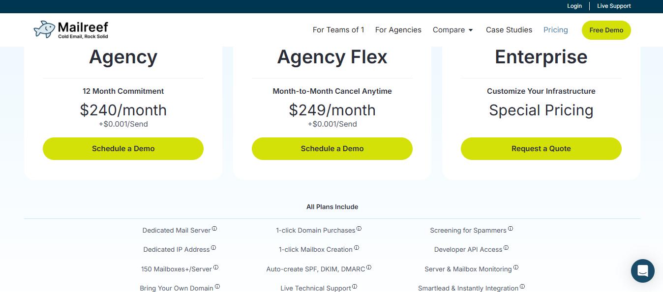 Mailreef Pricing