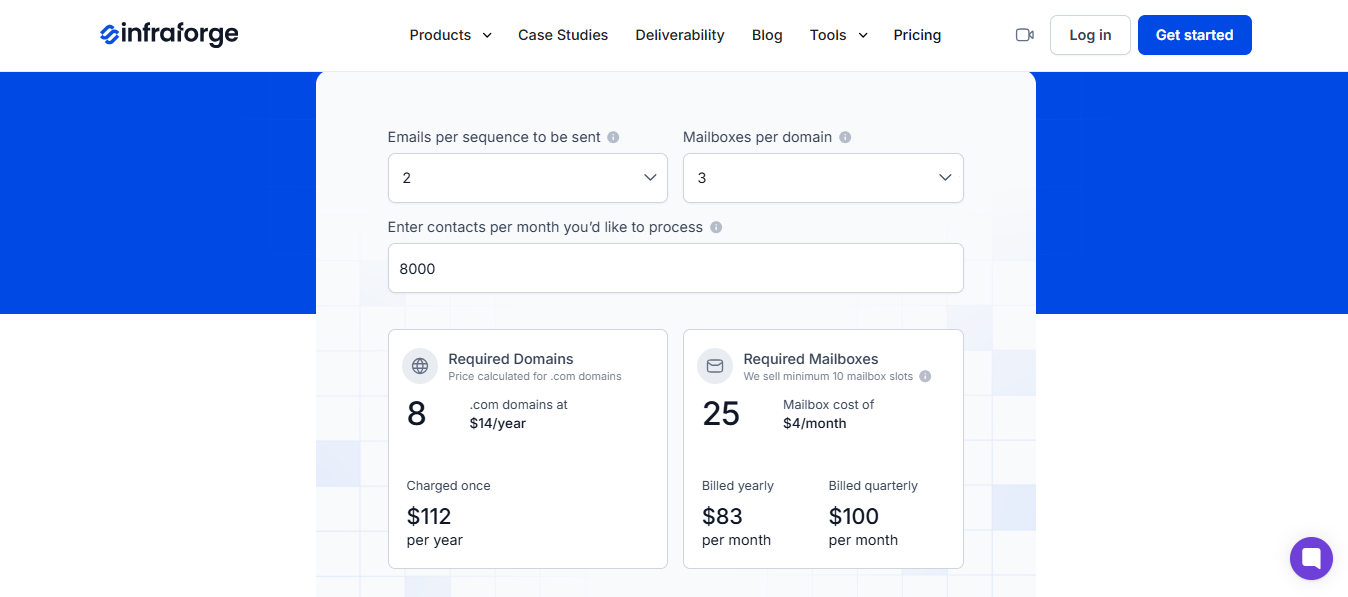 Infraforge Pricing