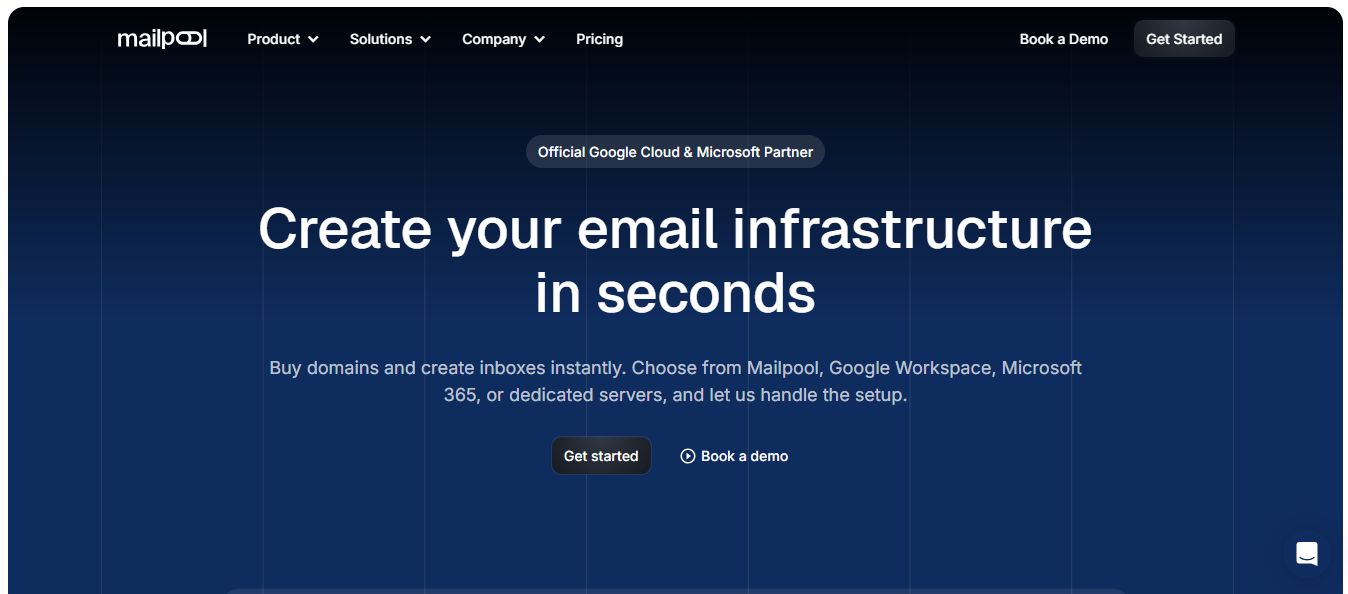 Mailpool Homepage