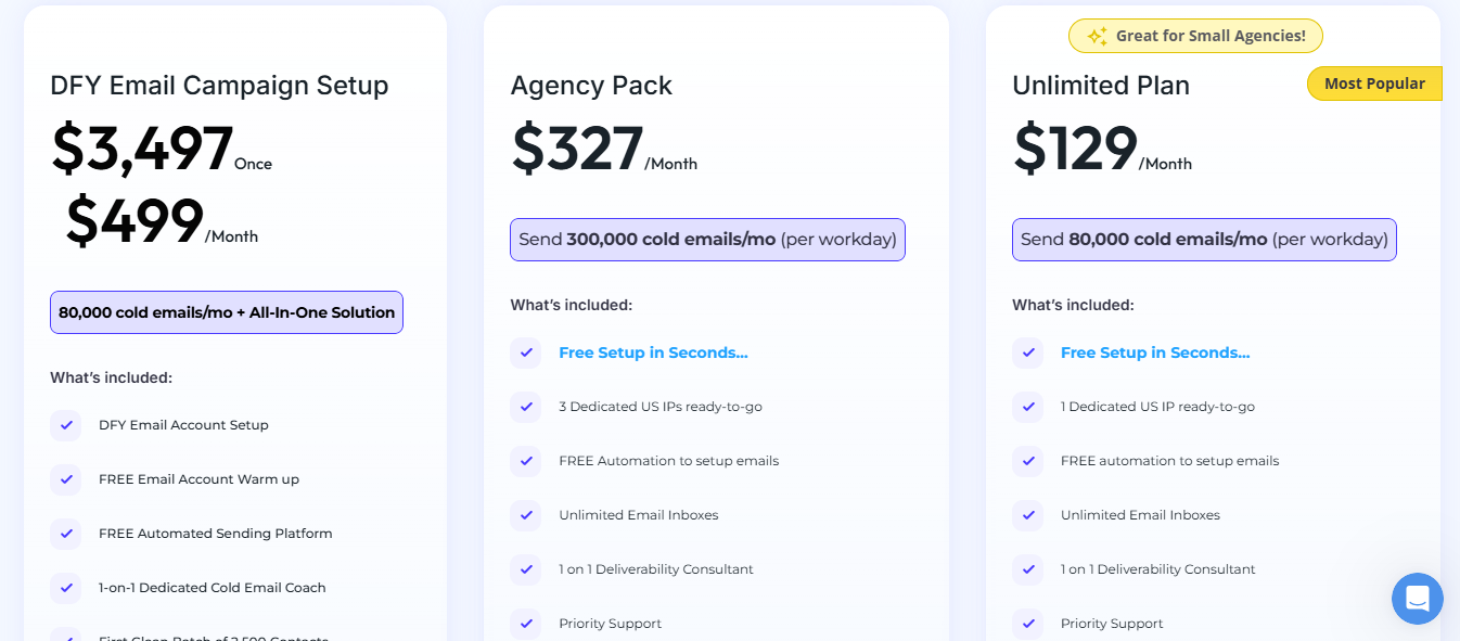 Inframail Pricing
