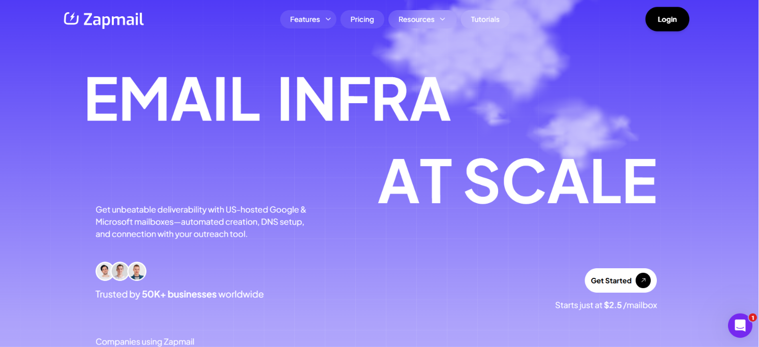 Zapmail homepage