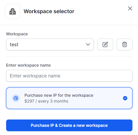 Buy additional IPs on Infraforge