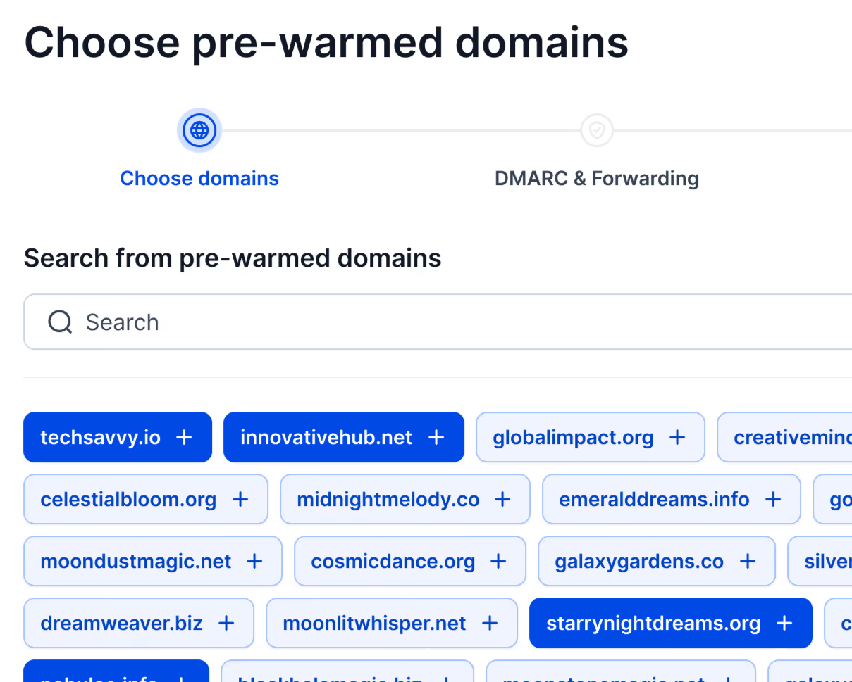 Pre-Warmed Domains in Infraforge