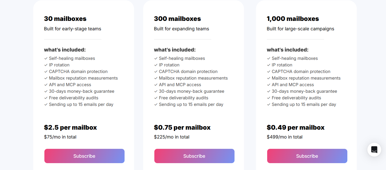 Maildoso pricing