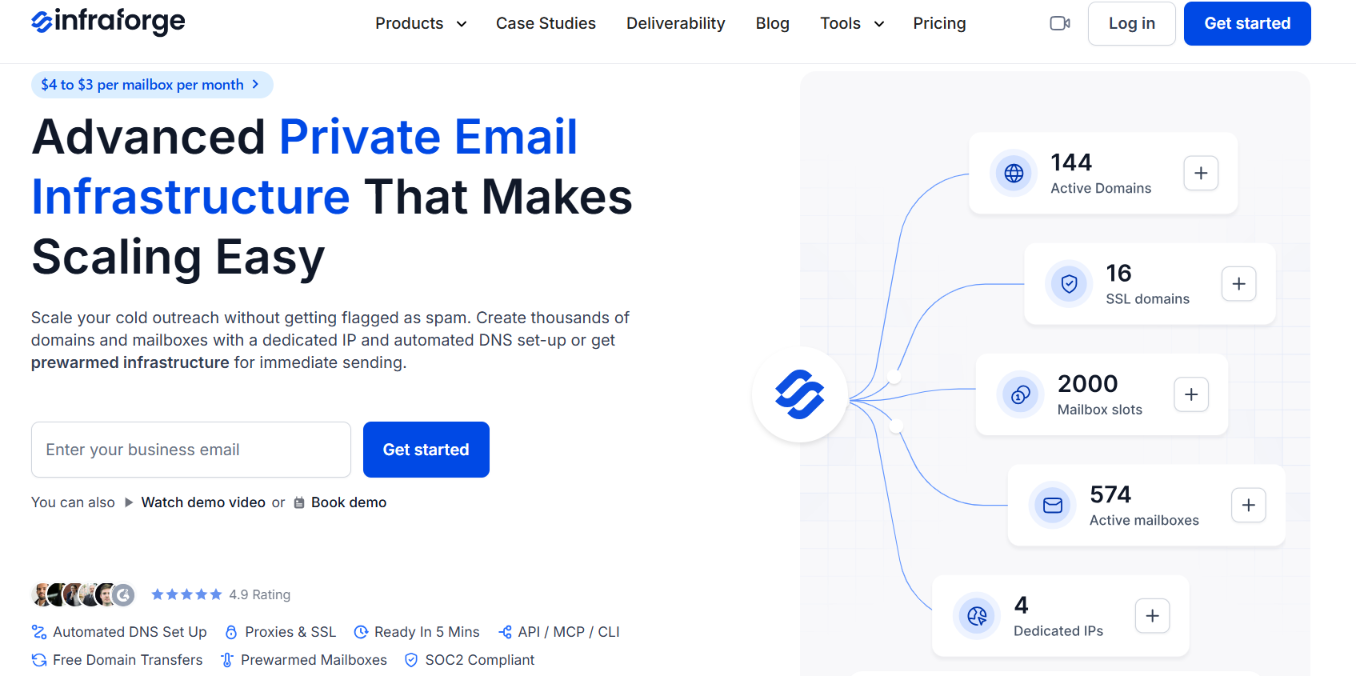 Infraforge homepage