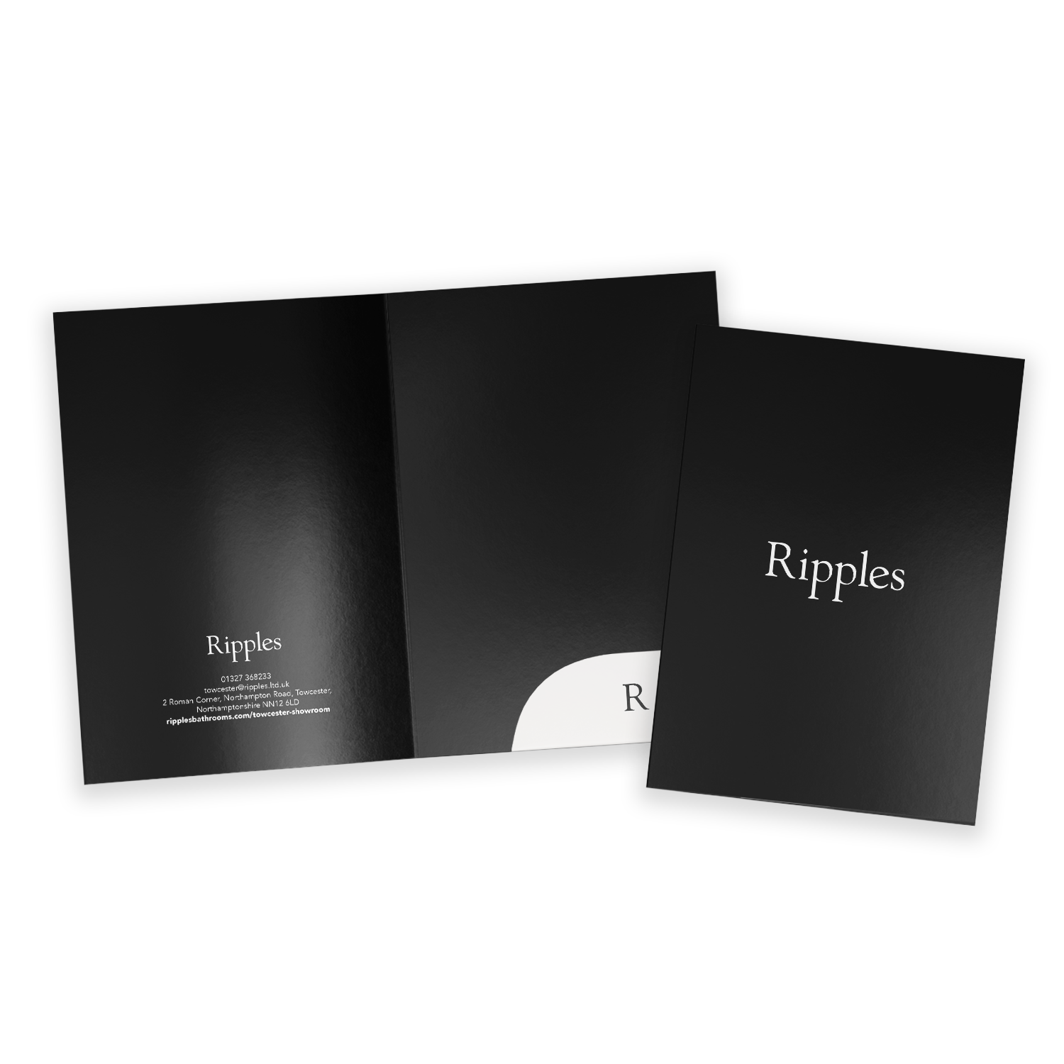 A5 presentation folders, custom printed by Printshop MK, Milton Keynes