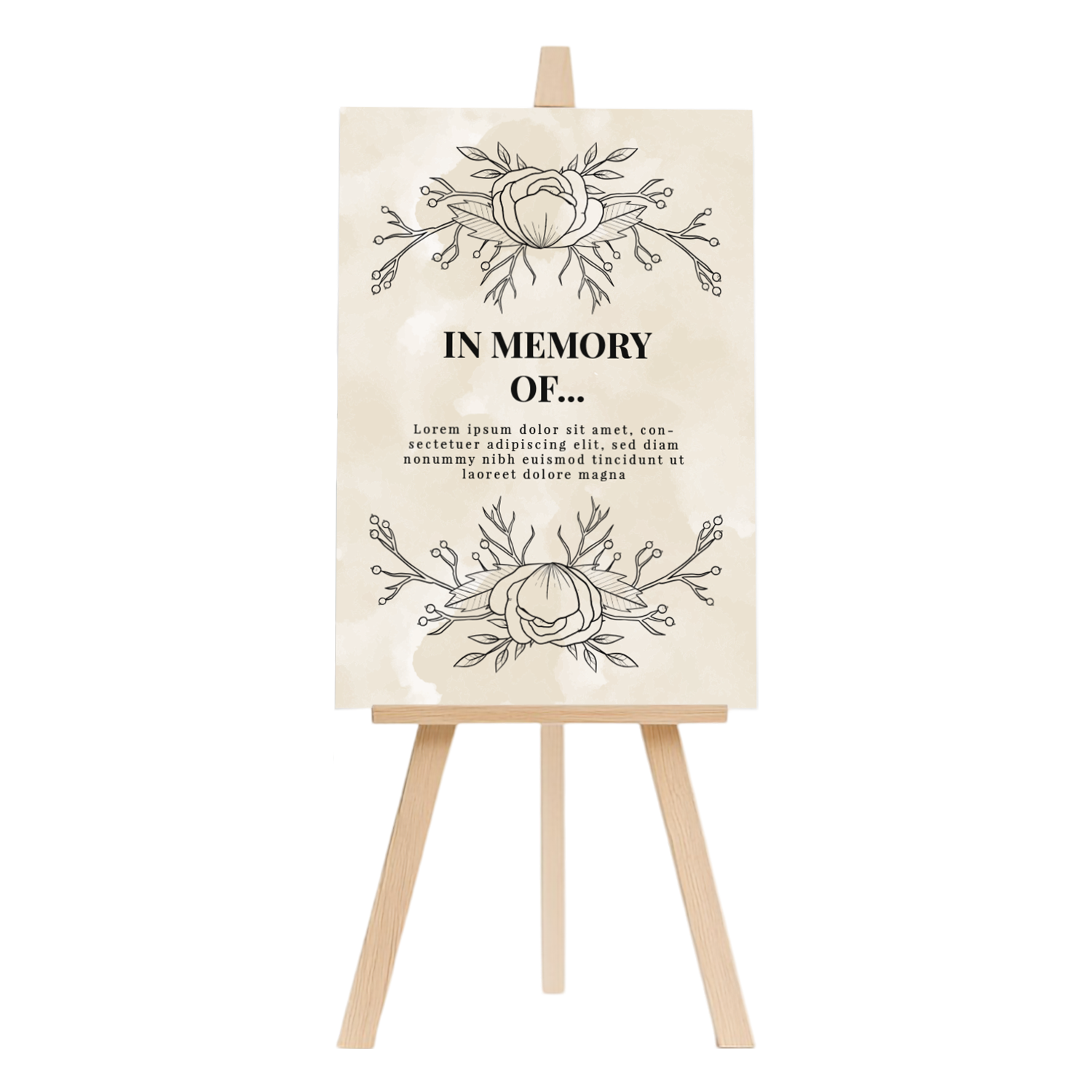 Funeral boards and signage, custom printed by Printshop MK, Milton Keynes