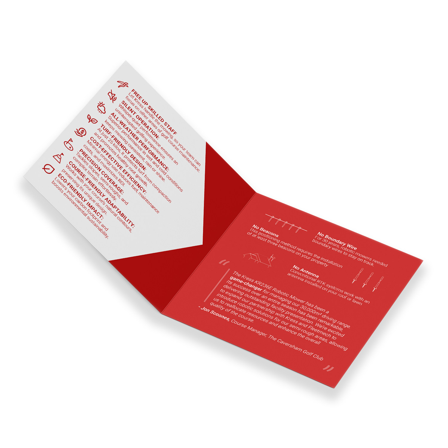 148mm square bifold leaflet, custom printed by Printshop MK, Milton Keynes